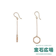 ル・プルミエ・ジュール 4Pダイヤ ドロップフックピアス