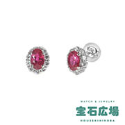ルビー・ダイヤ ピアス