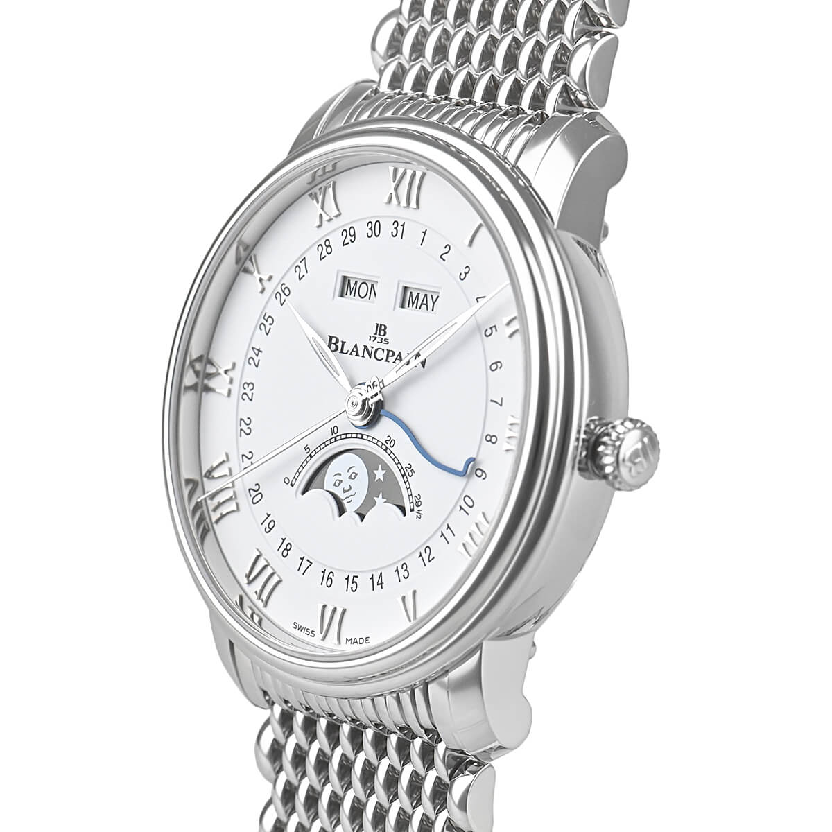ブランパン Blancpain 6654 1127 MMB ホワイト メンズ 腕時計