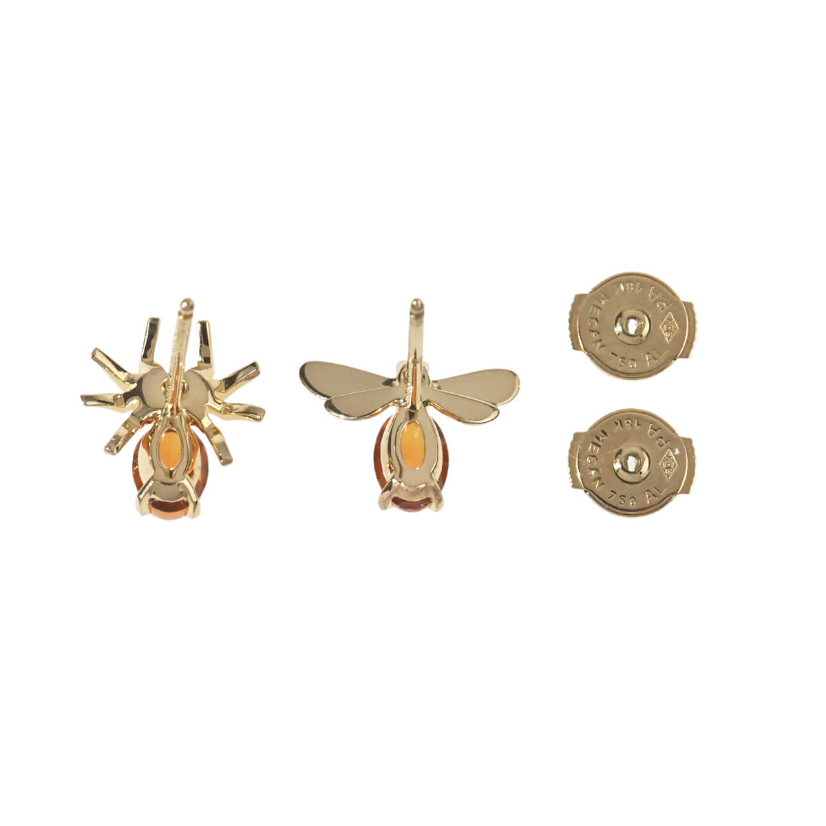 081250/081251 アトラップ・モワ ミツバチ＆クモ シトリン・ダイヤ