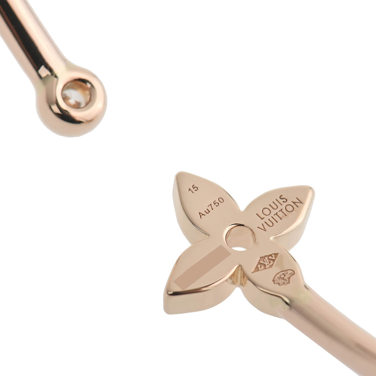 Louis Vuitton Idylle Blossom Twist Bracelet, Pink Gold And Diamonds (Q95691)