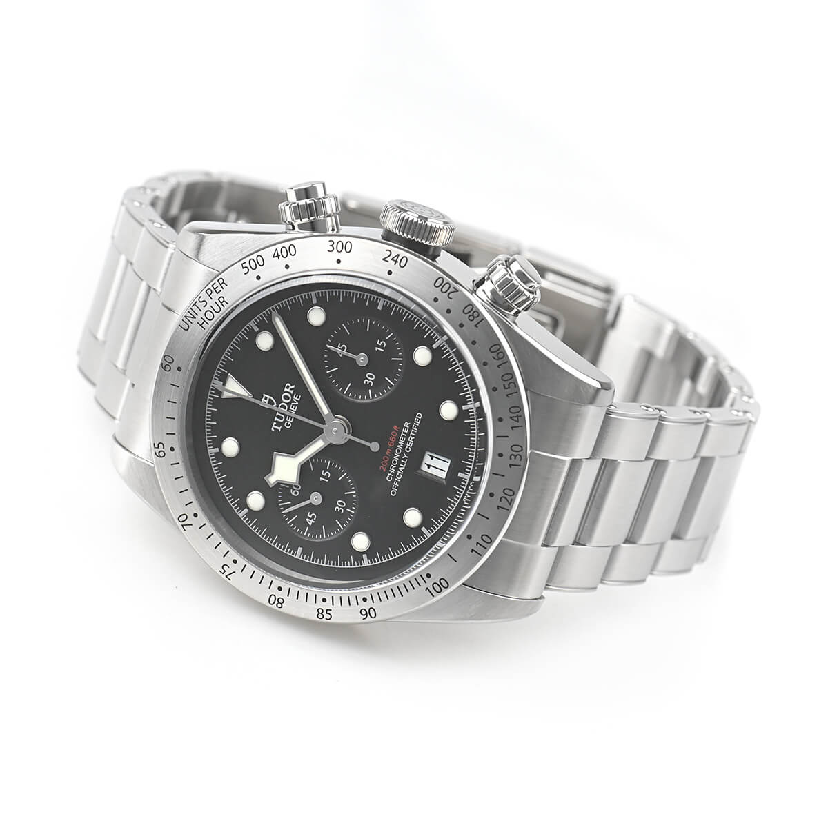 ふぅか出品　② 新品)TUDOR チューダー ヘリテージブラックベイ クロノ 79350