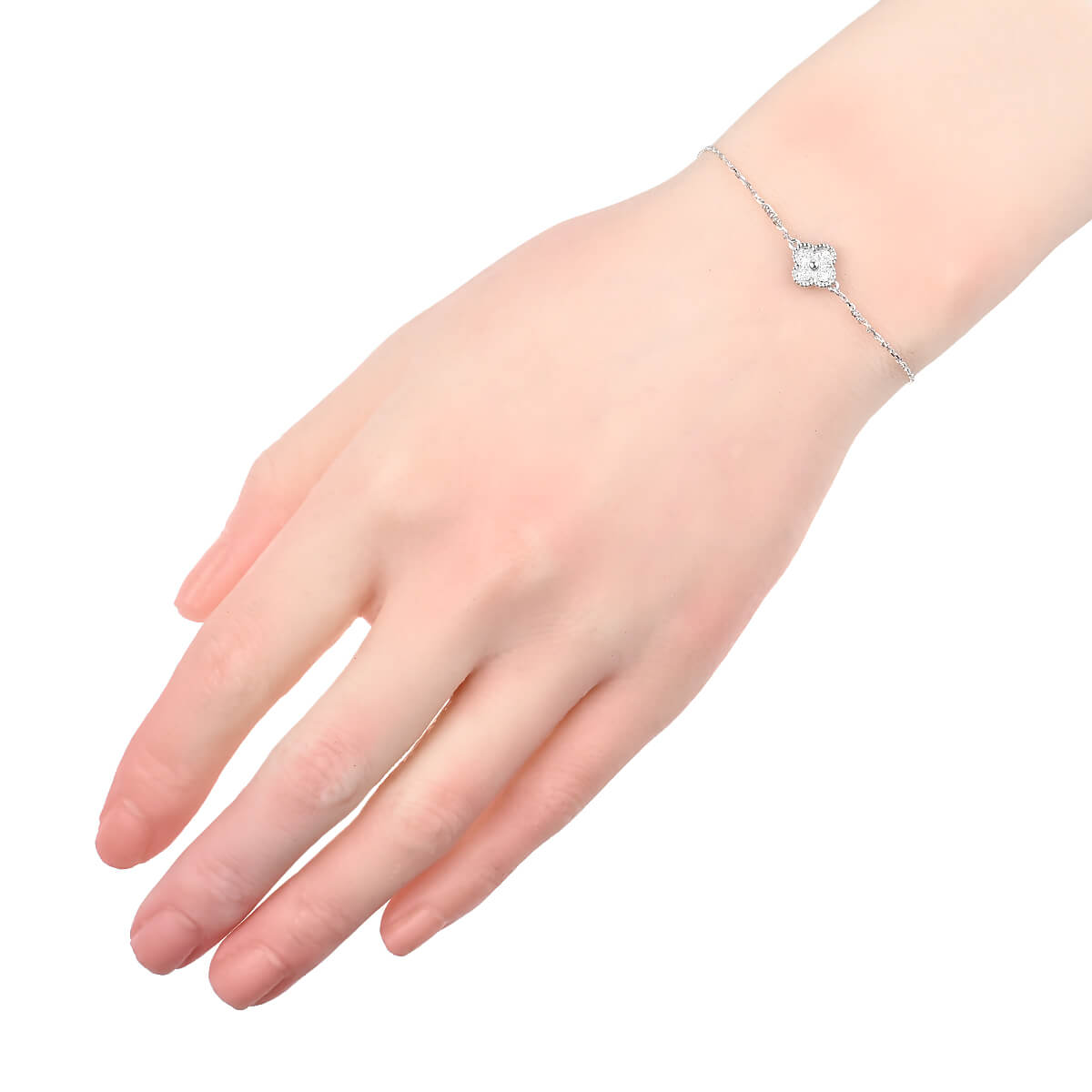 VCARO85600 スウィートアルハンブラ ダイヤ ブレスレット 中古