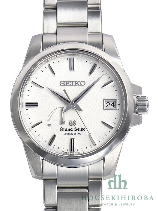 SEIKO セイコー GS グランドセイコー 9R65-0AG1 SBGA025 デイト パワーリザーブ シルバー SS ステンレス メンズ スプリングドライブ【6ヶ月保証】【腕時計】