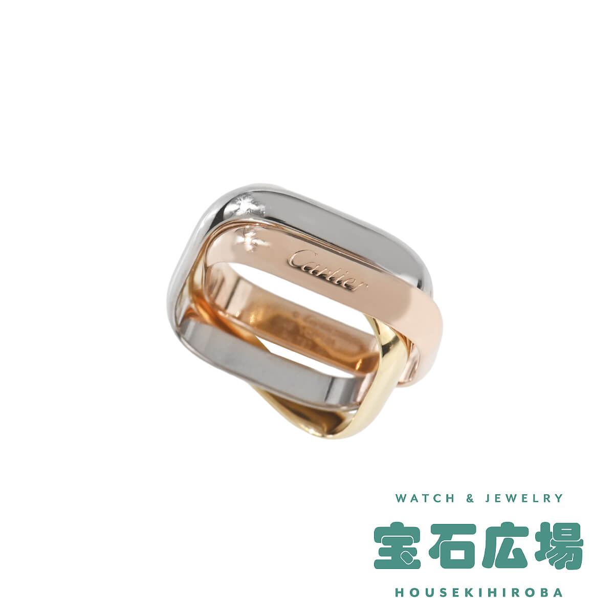 鑑別書付美品❗️プラチナ&K18トリニティスリーカラー一粒ダイヤモンドネックレス プラチナ鑑定書付ダイヤモンドネックレス（0.13カラット