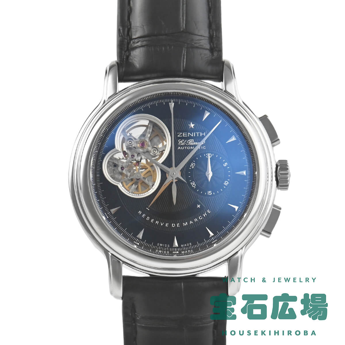 マツナガ 03.0240.4021/22.C495 クロノマスター Tオープン 中古 ｜ ゼニス