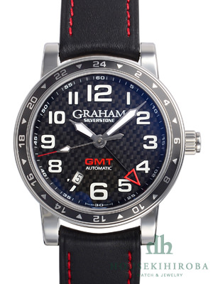 グラハム 腕時計 シルバーストーンタイムゾーン GMT  2TZA