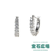 ダイヤ フープピアス 