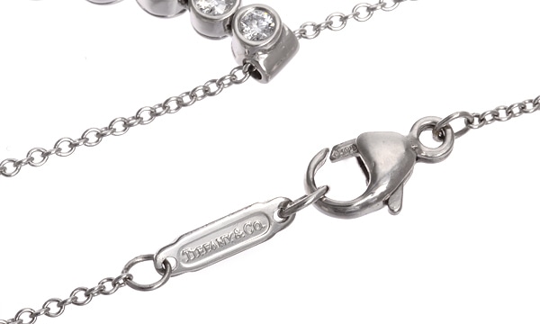 ジャズ グラジュエイテッド ダイヤ ドロップペンダントネックレス 中古