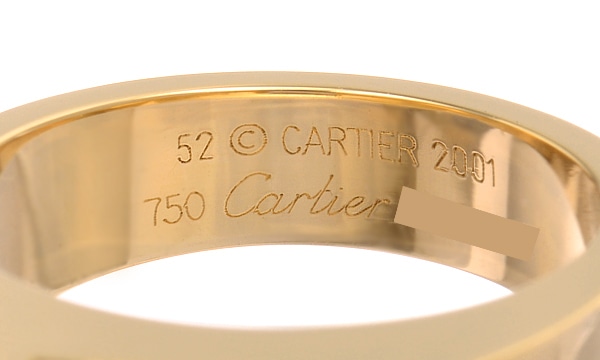カルティエ Cartier リング タンク スクエアカット ルチルクォーツ 針水晶 K18YG 10.5号 / #51